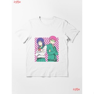 2021 Saiki K Essential T-Shirt เสื้อยืด ดพิมพ์ลาย เสื้อยืดผ้าฝ้าย คอกลม cotton แฟชั่น discount Unisex