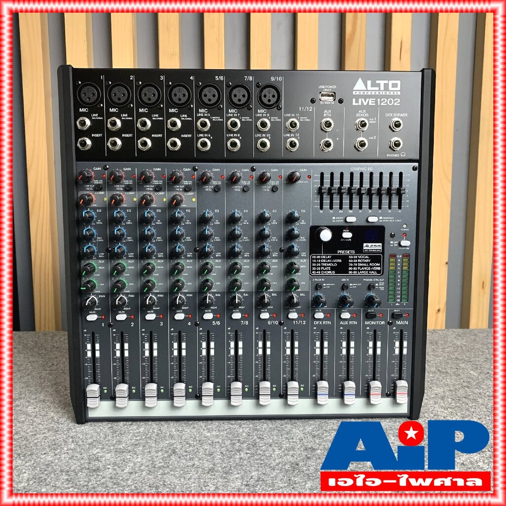 ALTO LIVE-1202 MIXER เครื่องแต่งเสียง เครื่องปรับแต่งเสียง เครื่องเสียง มิกเชอร์ มิกซ์ LIVE 1202 LIVE1202 เอไอ-ไพศาล - รูปที่ 4