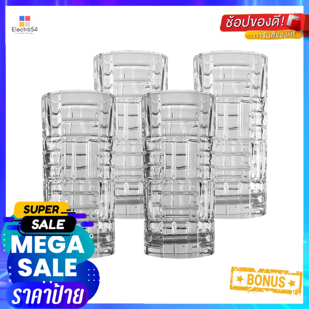 แก้วน้ำ KECH EDIT 380 มล. แพ็ก 4 ใบGLASS TUMBLER KECH EDIT 380ML PACK4