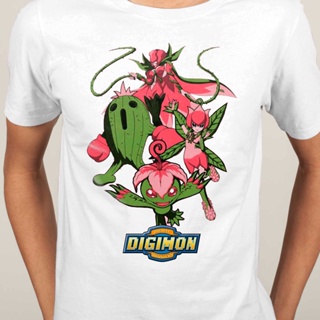 ♘☸❀Digimon Adventure Agumon Taichi Yagami Gabumon Yamato อะนิเมะแขนสั้นเสื้อยืด O-Neck ผู้ชายแฟชั่นผ้าฝ้ายการ์ตูน ชุดลำล