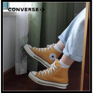 รองเท้า converse all star 70 High แท้100% รองเท้าผู้ชาย รองเท้าผู้หญิง รองเท้ากีฬา สีเหลือง