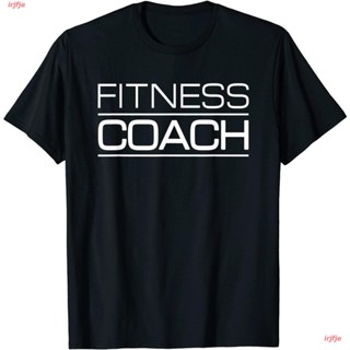 irjfje 2021 Health Fitness Instructor - Personal Trainer - Fitness Coach T-Shirt เสื้อยืดผู้ชายและผู้หญิง ดพิมพ์ลาย คอกล