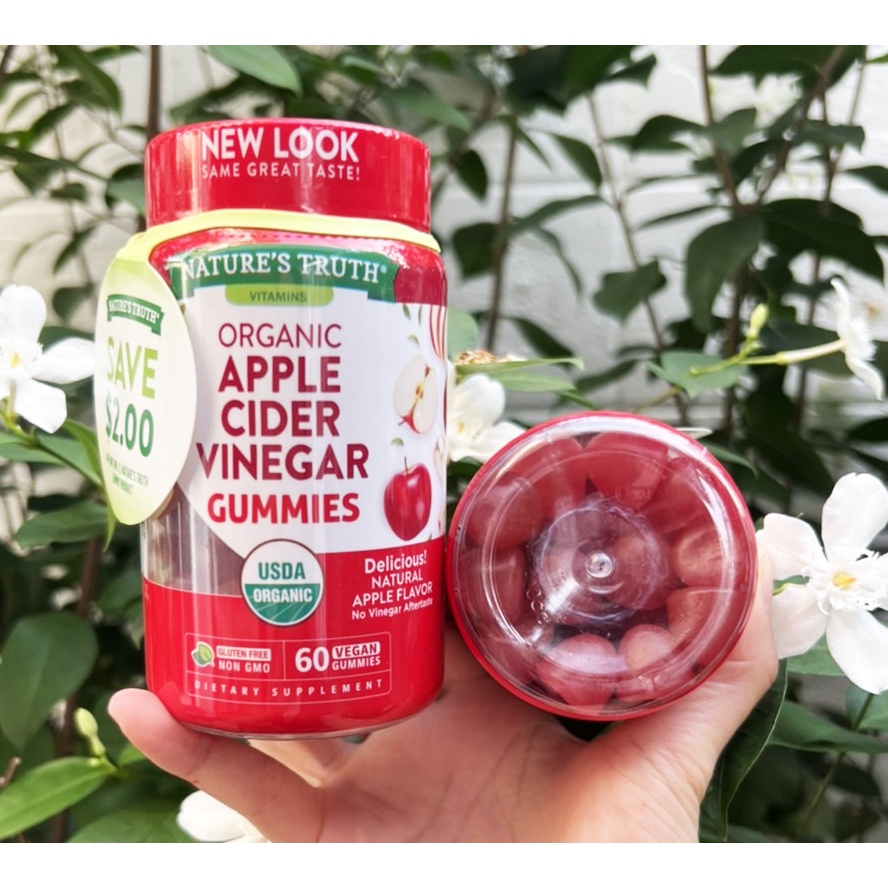 Nature's Truth Organic Apple Cider Vinegar 500mg (บรรจุ 60 gummies)🖼