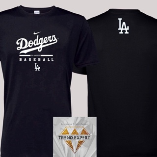 เสื้อวินเทจชาย เสื้อคนอ้วน เสื้อคนอ้วนผญ - เสื้อDodgers_la_los_angeles_baseball_t เสื้อยืดชาย Tee