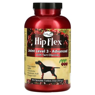 NaturVet, Hip Flex, Joint Level 3 - Advanced with Tart Cherries, 90 Chewable Tablets, 11 oz (315 g)