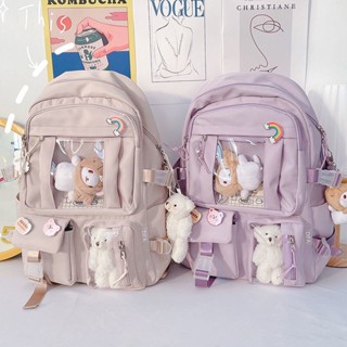 กระเป๋าเป้สะพายหลังนักเรียนมัธยมต้น กระเป๋าเป้สะพายหลังนักเร…