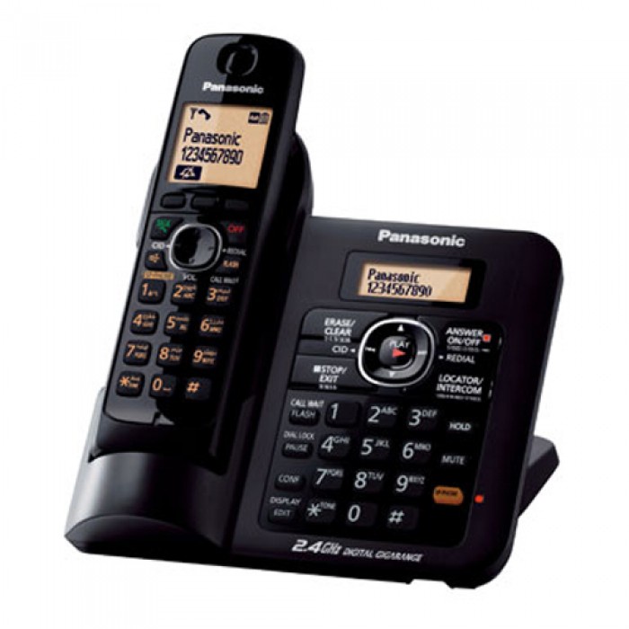 Panasonic Cordless Phone 2.4 GHz โทรศัพท์ไร้สายรุ่นพร้อมระบบตอบรับ 18 นาที KX-TG3821