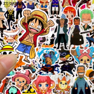 Ztd สติกเกอร์ ลายการ์ตูนอนิเมะ One Piece Luffy สําหรับติดตกแต่งรถยนต์ แล็ปท็อป สเก็ตบอร์ด กระเป๋าเป้สะพายหลัง 50 ชิ้น 07