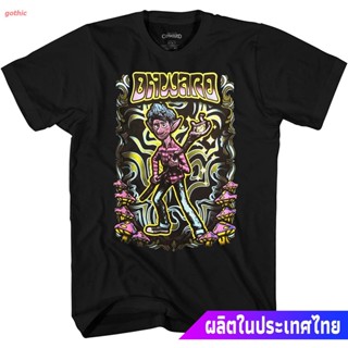 Tee เสื้อวินเทจผญ เสื้อยืดลำลอง Disney Onward Mens Groovy Mushroom Ian T-Shirt Popular T-shirts