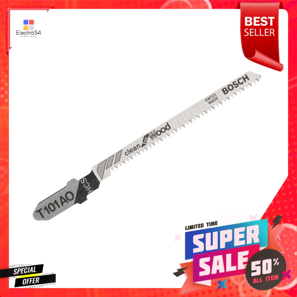 ใบเลื่อยจิ๊กซอ BOSCH T101AOJIGSAW BLADE BOSCH T101AO