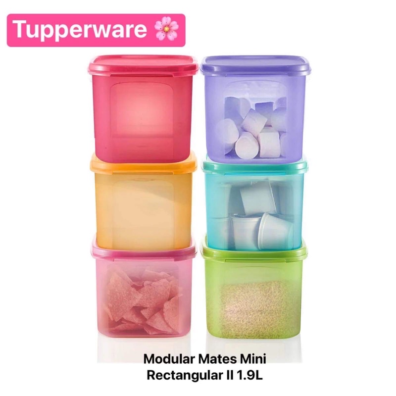 Tupperware รุ่น Modular mates mini rectangular (1ใบ) ขนาด 850ml//1.9L - รูปที่ 5