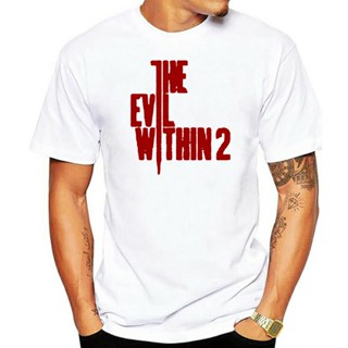 Tee เสื้อยืดผู้หญิง เสื้อยืดคอกลม ผ้าฝ้าย พิมพ์ลาย The Evil Within 2 Famous Survival สไตล์ฮิปฮอป