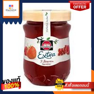 Schwartau Extra Fruchtaufstrich 3 Beeren kernlos jam 340gmSchwartau Extra Fruchtaufstrich 3 Beeren kernlos jam 340gm