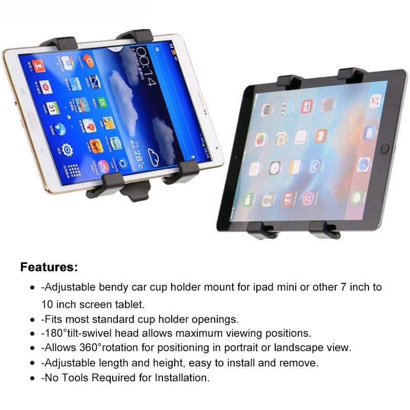Universal 7.0 7.9 8 9.7 10.5 10.1 11inch Car Tablet PC Holder Car Auto CD Mount Holder Stand for iPad mini 2 3 4 iPad 56 #8