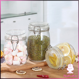 NKK โหลแก้วมีฝาปิด โหลแก้วสูญญากาศ  มีหลายขนาดให้เลือก Glass sealed jar