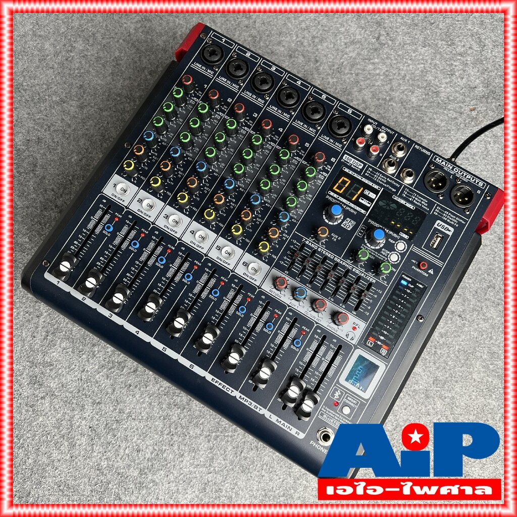 MICROTECH MT-P6 powermixer เพาเวอร์มิกเซอร์ 6 แชนแนล กำลังขับ 2x300W 4 Ohm เอฟเฟคแท้ MT P 6 MTP 6 MT