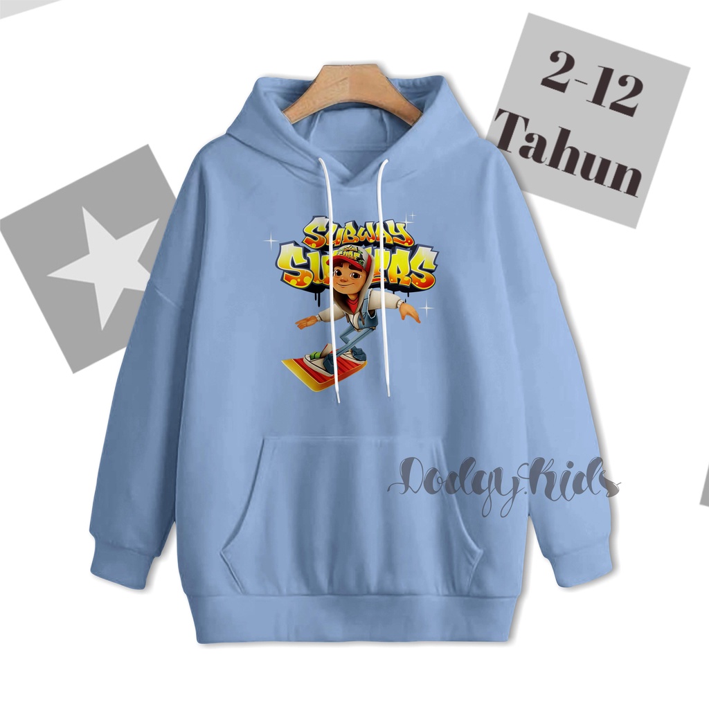 เสื้อฮู้ดเด็กผู้ชาย 2 -12 ปี SUBWAY SURFERS | เสื้อกันหนาวเด็กผู้หญิง | ไม่จํากัดเพศ เสื้อแจ็คเก็ตเด