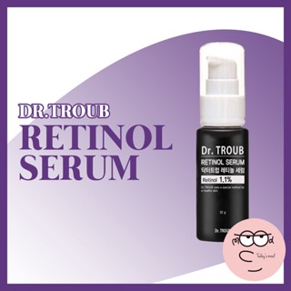 [SIDMOOL] (1 + 1) Dr. Troub RETINOL เซรัม 1.1% ขนาด 32 กรัม | คืนผลิตภัณฑ์ดูแลผิวความเข้มข้นสูงของเอสเซนส์เรตินอลยืดหยุ่นริ้วรอยการถนอมรูขุมขนการกู้คืนผิว