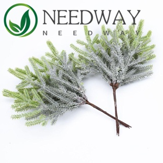 Needway กิ่งไม้สนประดิษฐ์ พลาสติก 6 ชิ้น สําหรับตกแต่งบ้าน งานแต่งงาน กล่องของขวัญ พวงหรีด ตกแต่งปาร์ตี้คริสต์มาส