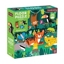 Floor Puzzle ลาย Rainforest   🐸🐵🦇 จิ๊กซอว์ชิ้นใหญ่ แบบ oversize  25 ชิ้น