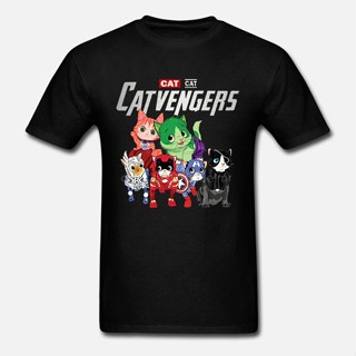 【สไตล์คลาสสิก】Gildan เสื้อยืด ผ้าฝ้าย 100% พิมพ์ลายแมว Catvengers แฟชั่นสําหรับผู้ชาย และผู้หญิงเสื้อยืดอินเทรนด์