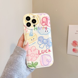 เคสป้องกันโทรศัพท์มือถือ tpu ลายกราฟฟิตี้ สีสันสดใส สําหรับ Apple Iphone 11 12pro 13 14promax 678plus xs xr