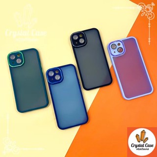 05 เคสหลังขุนขอบสีตรงเลนส์กล้องมีฟิล์ม สำรับรุ่นiPhone 14 pro max 13 13pro max 12 12pro max  11