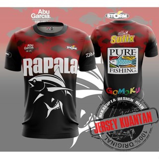 เสื้อยืดแขนสั้น Baju Mancing Rapala V1