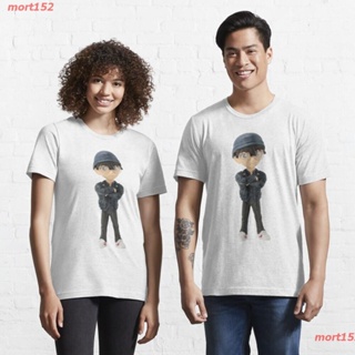 เสื้อยืดโอเวอร์ไซส์เสื้อยืดราคาถูกmort152 เสื้อยืดสีพื้นคอกลม ชุดครอบครัว เสื้อยืดสีพื้น เสื้อยืดสีพื้นเด็ก Detective Co