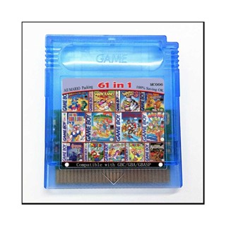 ❦61 In 1 ตลับสีเกมบอย (รถเข็นสําหรับเกมบอย, Gbc) หรือ 108 เกมใน 1