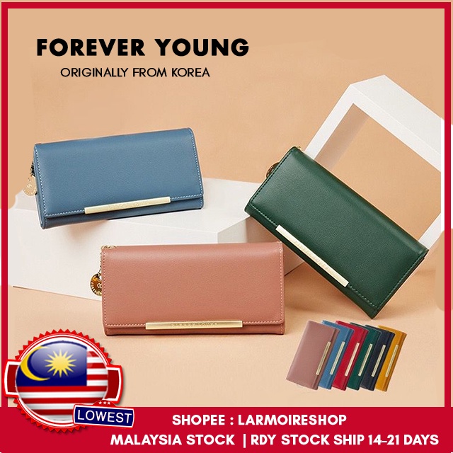 🇲🇾🇲🇾 กระเป๋าสตางค์ใบยาวผู้หญิง Forever Young | Forever Young Wallet Perempuan