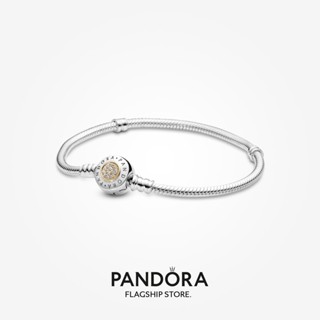 Pandora สร้อยข้อมือเงิน 14k ลายโลโก้งู ของขวัญวันเกิดคริสต์มาส t925