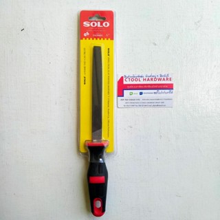 ตะไบแบนหยาบพร้อมด้าม#211-6" ด้ามดำแดง SOLO ของแท้- Authentic Flat Bastard Hand File - ซีทูล Ctoolhardware