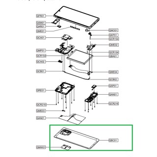 SAMSUNG อะไหล่แท้100% ฝาหลังรุ่น S 10 LITE / SM-G770FZWITHL / SVC COVER ASSY-B/G;/ GH82-22154B