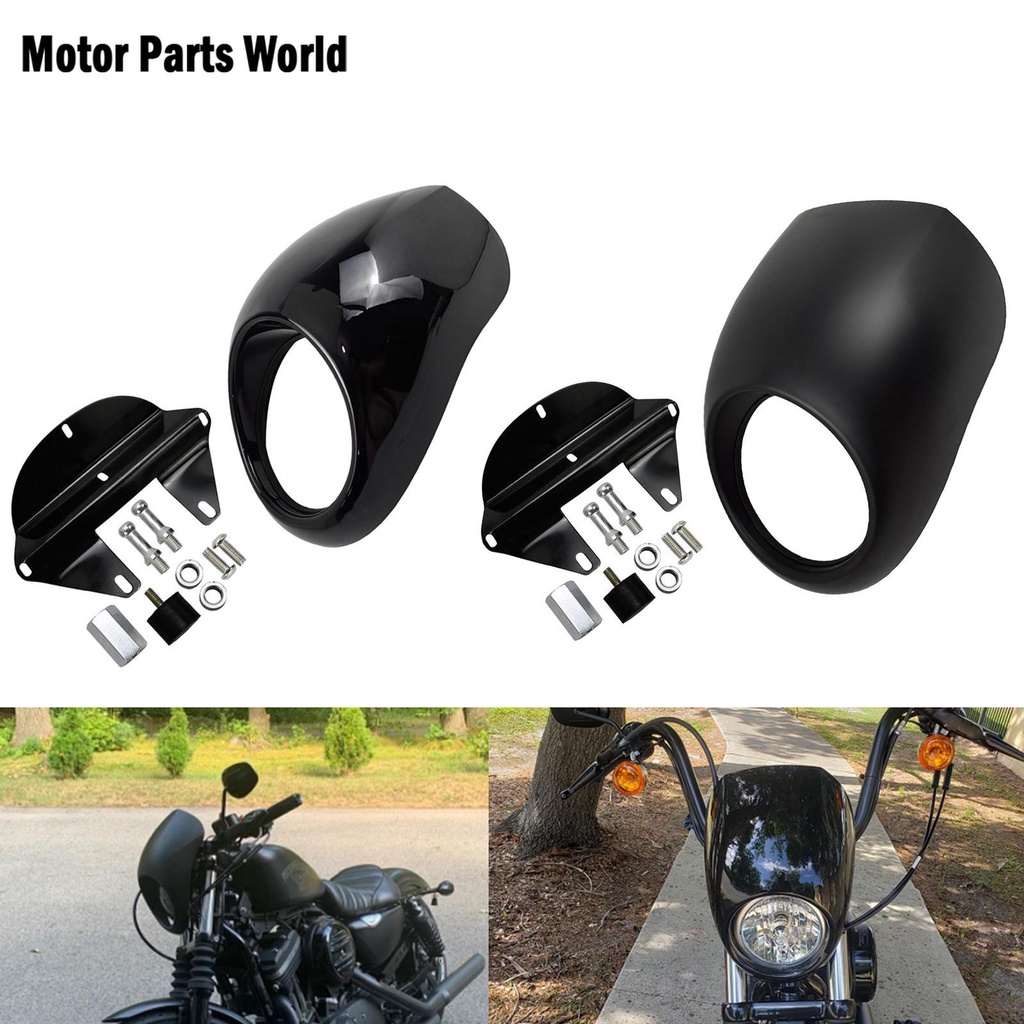 Motorcycle Headlight Fairing Front Fork Mount For Harley Dyna Street Bob Low Rider Super Glide FXD Sportster XL 883 1200
