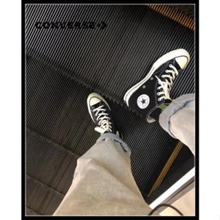 รองเท้า converse all star 70 High แท้100% รองเท้าผู้ชาย รองเท้าผู้หญิง รองเท้ากีฬา สีดำย้อนยุค