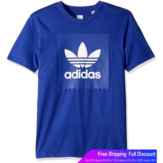 เสื้อเบลาส์ Adidasเสื้อยืดลำลอง Adidas Originals Mens Solid Black Bird Tee AdidasSports T-shirtr-Q