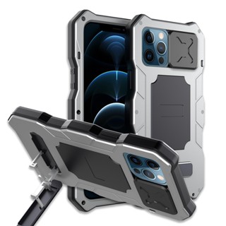 Full Body Armor Case For iphone 13 Pro Max Cover 12 Military Grade Metal Heavy Duty IP54 Water-Resistant Drop Protection