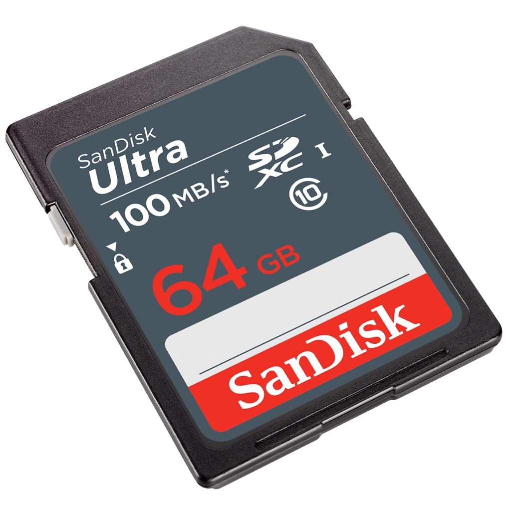 SANDISK ULTRA SD CARD 64GB SDXC UHS-I 100MB/s Class10 (SDSDUNR-064G-GN3IN)  เมมโมรี่การ์ด สำหรับ SDCARD กล้องมิลเลอร์เลส DSLR Mirrorless ประกัน 7ปี |  Shopee Thailand