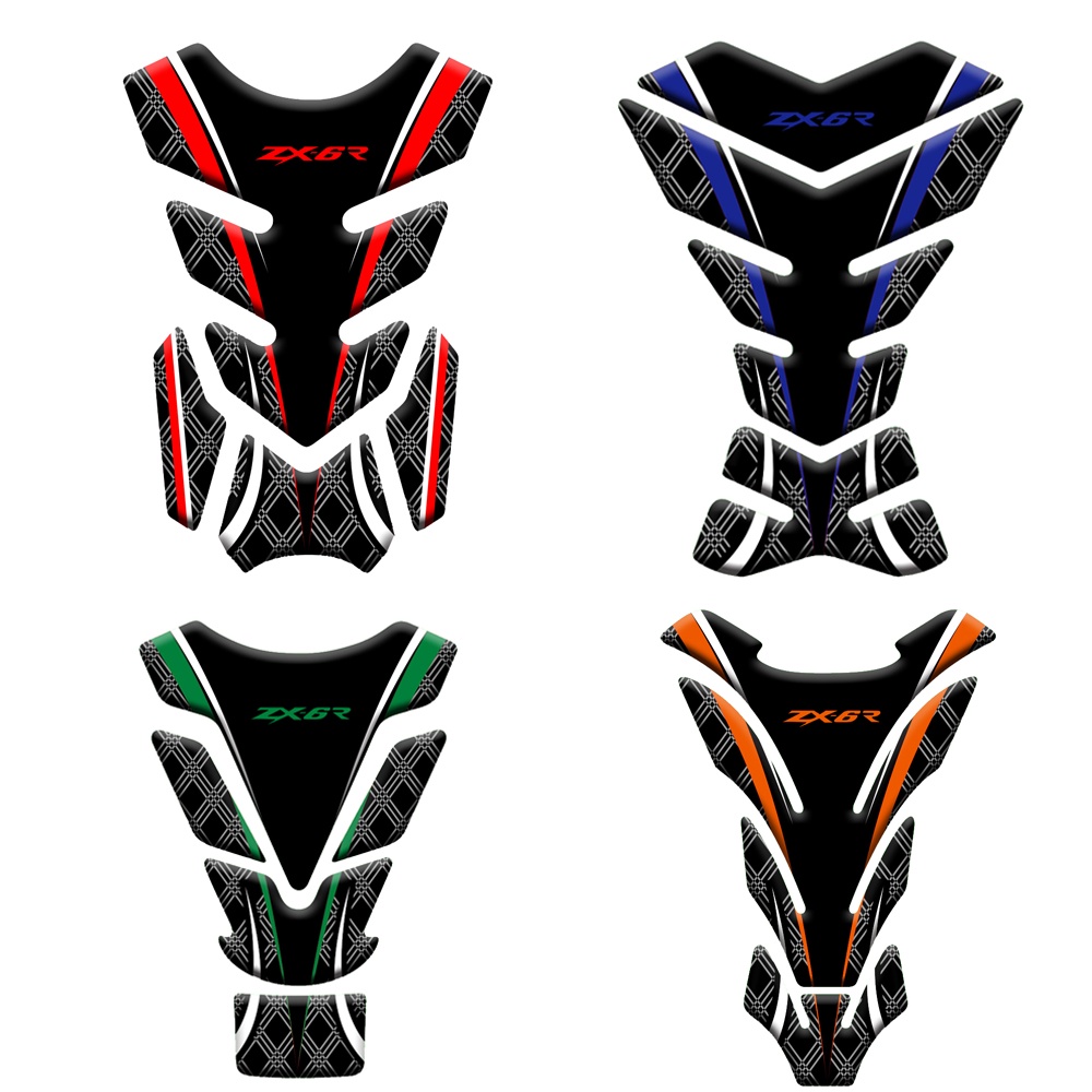 Cool Motorcycle Decal Gas Oil Fuel Tank Pad Protector Sticker Case for Kawasaki ZX-6R zx6r zx 6r