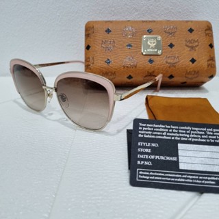 แว่นตากันแดด Mcm sunglasses เลนส์สีเทา ขนาด  58-16-140 mm  made in italy อปก กล่อง ผ้าเช็ดแว่น การ์ด