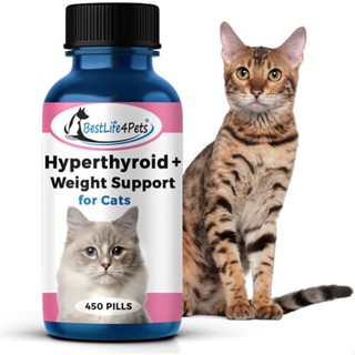 Cat Hyperthyroid + Weight ปรับสมดุลฮอร์โมน ไทรอยด์แมว แมวขนร่วง แมวผอม แมวฮอร์โมนผิดปกติ  อารมณ์แปรปรวน