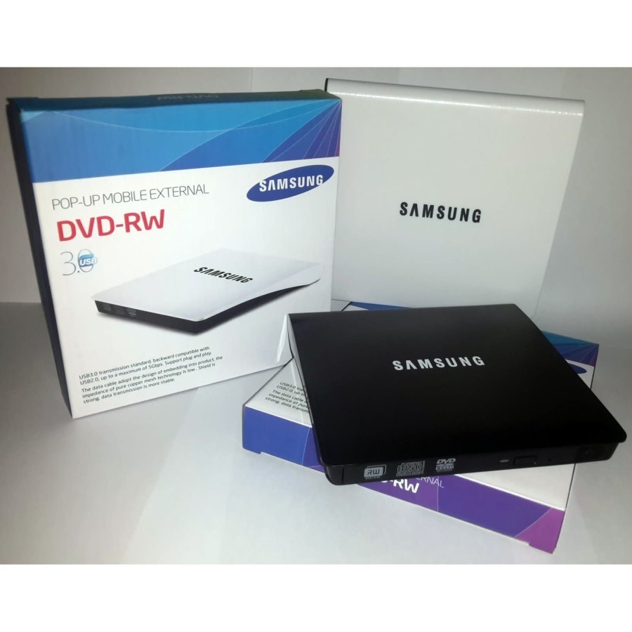 เครื่องเล่น Dvd-RW CD-RW ภายนอก SAMSUNG USB 3.0 Combo Drive Burner Player Slim