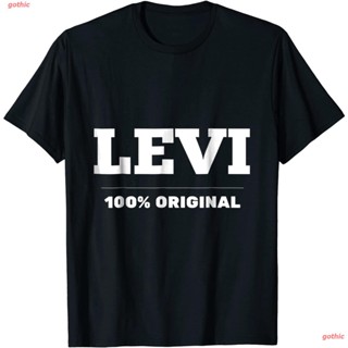 Tee เสื้อยืดยอดนิยม Levi Gift Shirt / Levi Personalized Name Birthday TShirt Mens Womens T-shirts