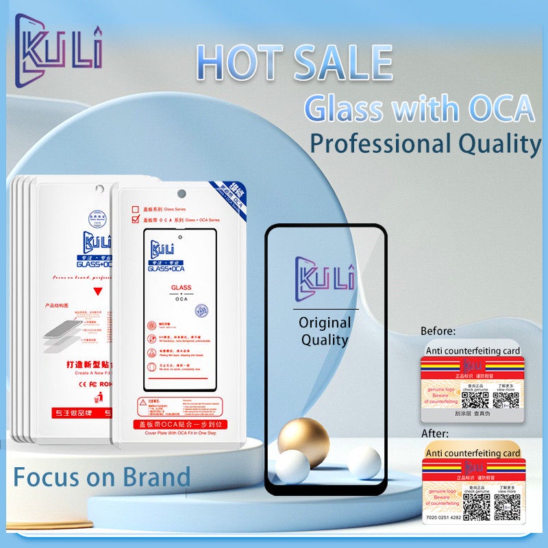 KULI HD Black Fit 5GPhone Glass Ｗith OCA For Xiaomi Poco F1 F2 F3 X2 X3 M2 M3 Replacement Repair Fro