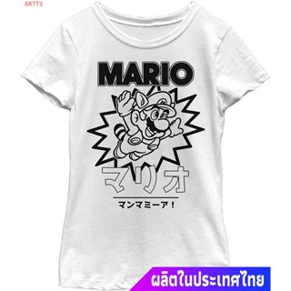 เสื้อสีขาว เสื้อวินเทจผญ เสื้อยืดกีฬา Nintendo Girls T-Shirt Popular T-shirts เสื้อทหาร เสื้อคู่รัก