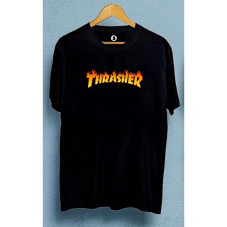 tshirtสําหรับผู้ชาย♛fของthrasherที่มีคุณภาพสูงพิมพ์เสื้อยืดเสื้อเสื้อยืดสําหรับผู้ชาย/เสื้อยืดส 964