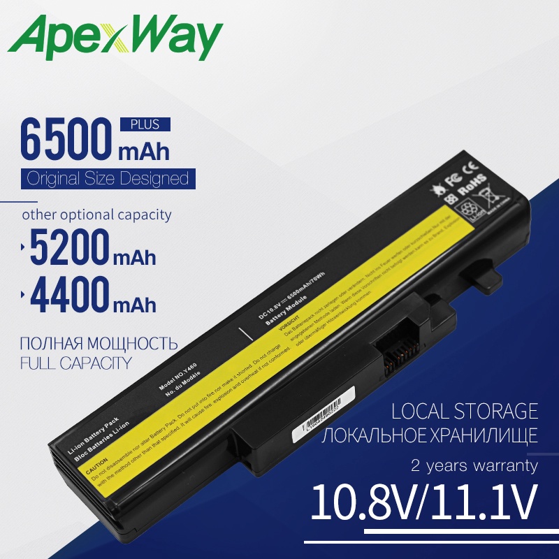 Apexway Laptop Battery For Lenovo IdeaPad Y460 B560 V560 Y560 121000917 57Y6440 L09S6D16 L10N6Y01 L0