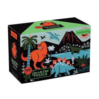 จิ๊กซอว์เรืองแสง   Glow in the dark puzzle 100 ชิ้น ลาย Dinosaurs