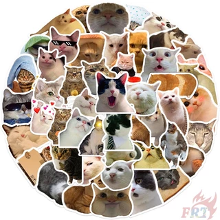 50ชิ้น/เซ็ต ❉ Q สติ๊กเกอร์อิโมจิแมวคนดังทางอินเทอร์เน็ตตลก 02 ❉ DIY แฟชั่นสติ๊กเกอร์ Doodle กันน้ํา